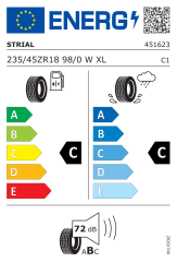 Strial 235 45 R18 98W XL Ultra High Performance