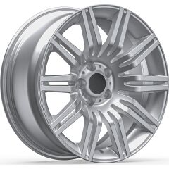 EMR 160-161 5X120 Ön 8.5X19 ET18 Arka 9.5X19 ET24 72.6 Crystal Silver Frankfurt Bmw Uyumlu 19 Jant Takım